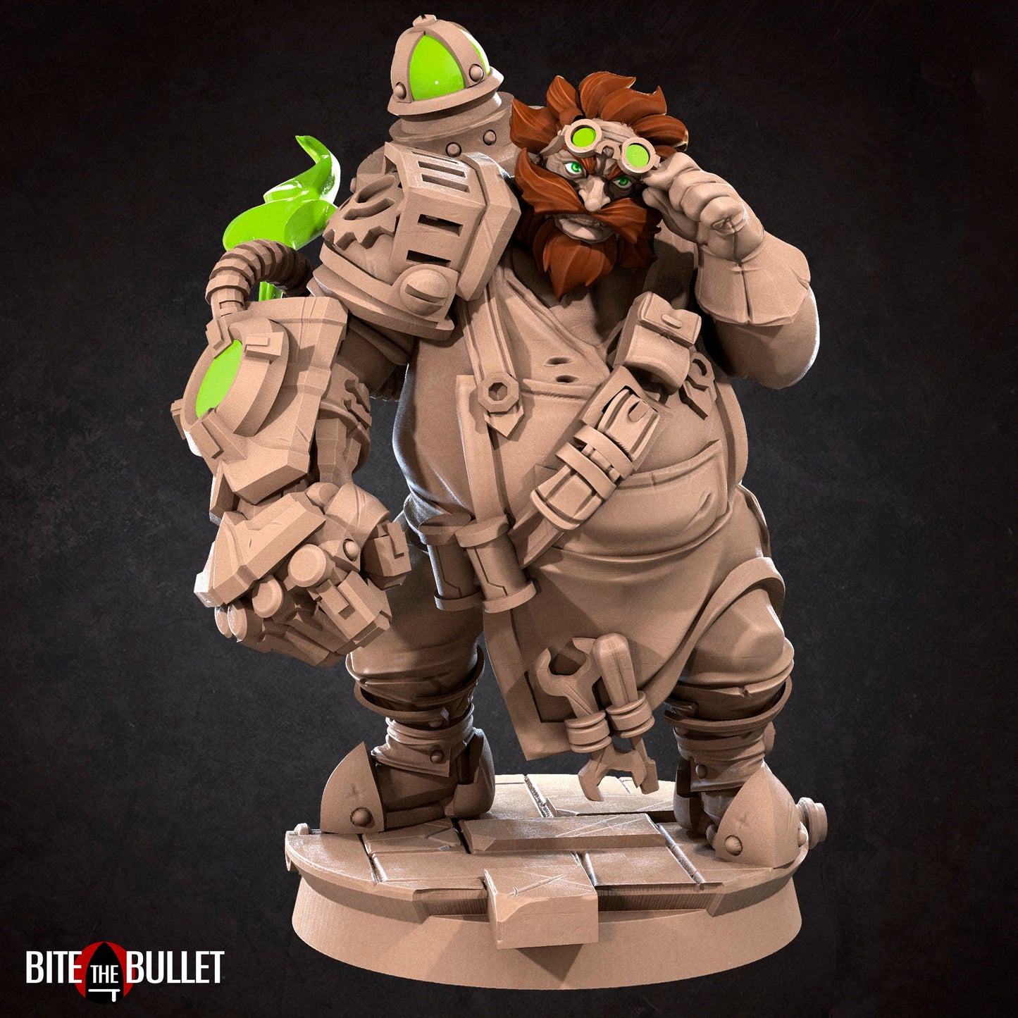 Dr. TNT, Artificer | Tabletop Scale | DnD TTRPG Miniature | Bite the Bullet