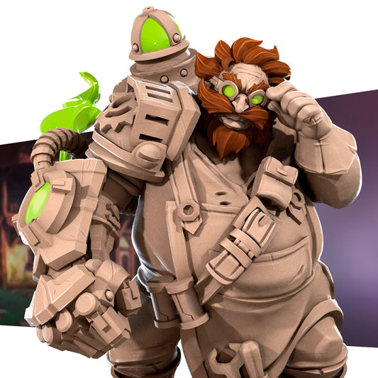 Dr. TNT, Artificer | Tabletop Scale | DnD TTRPG Miniature | Bite the Bullet