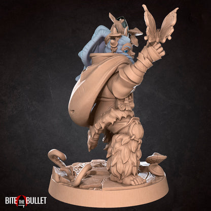 Halfling Druid | TABLETOP SCALE | D&D TTRPG Miniature | Bite the Bullet | Unpainted, Unplated Resin 8k