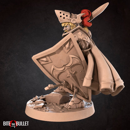 Halfling Paladin | TABLETOP SCALE | D&D TTRPG Miniature | Bite the Bullet | Unpainted, Unplated Resin 8k