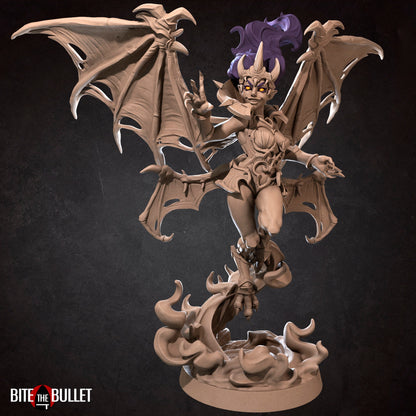 Jezebeth, Vampire Queen | TABLETOP SCALE | D&D TTRPG Miniature | Bite the Bullet | Unpainted, Unplated Resin 8k
