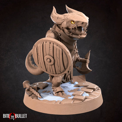 Kobold Warrior | TABLETOP SCALE | D&D TTRPG Miniature | Bite the Bullet