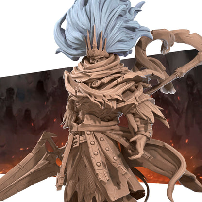 Bullet Dark Souls, Lord of the Storm | TABLETOP SCALE | D&D TTRPG Miniature | Bite the Bullet | Unpainted, Unplated Resin 8k