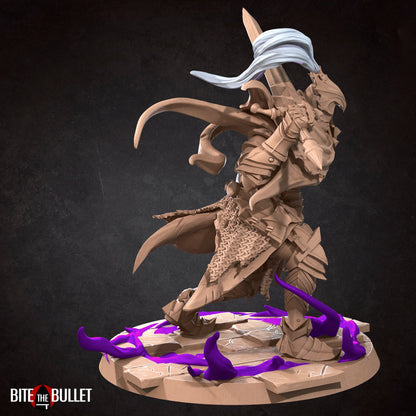 Bullet Dark Souls Fallen Knight | TABLETOP SCALE | D&D TTRPG Miniature | Bite the Bullet | Unpainted, Unplated Resin 8k