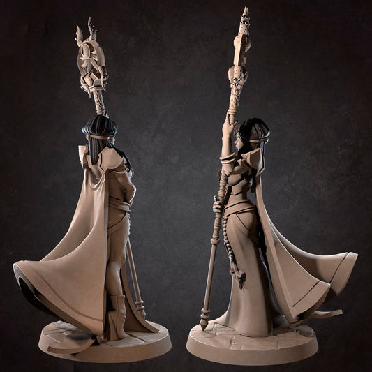 Luna Cultist Superior | TABLETOP SCALE | D&D TTRPG Miniature | Bite the Bullet