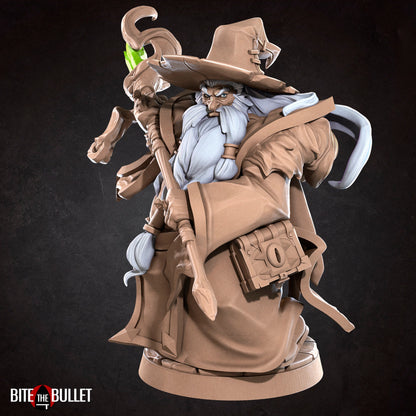 Myrmic, Wizard | TABLETOP SCALE | D&D TTRPG Miniature | Bite the Bullet | Unpainted, Unplated Resin 8k