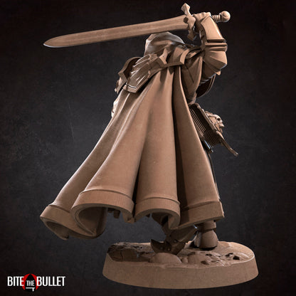 Human Battle Cleric, Robert | TABLETOP SCALE | D&D TTRPG Miniature | Bite the Bullet | Unpainted, Unplated Resin 8k
