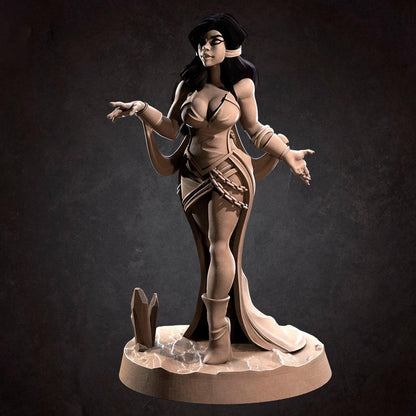 Selena Puppetmaster | TABLETOP SCALE | D&D TTRPG Miniature | Bite the Bullet | Unpainted, Unplated Resin 8k