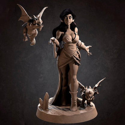 Selena Puppetmaster | TABLETOP SCALE | D&D TTRPG Miniature | Bite the Bullet | Unpainted, Unplated Resin 8k