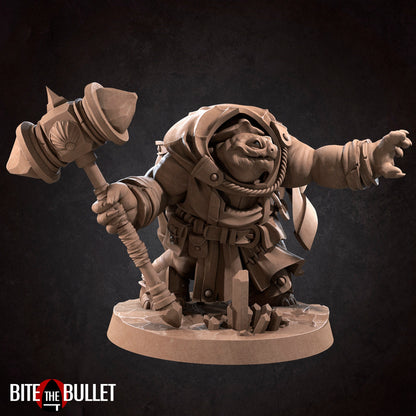 Tortle Cleric | Tabletop Scale | DnD TTRPG Miniature | Bite the Bullet