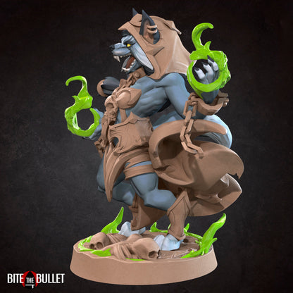 Werewolf Warlock | TABLETOP SCALE | D&D TTRPG Miniature | Bite the Bullet | Unpainted, Unplated Resin 8k