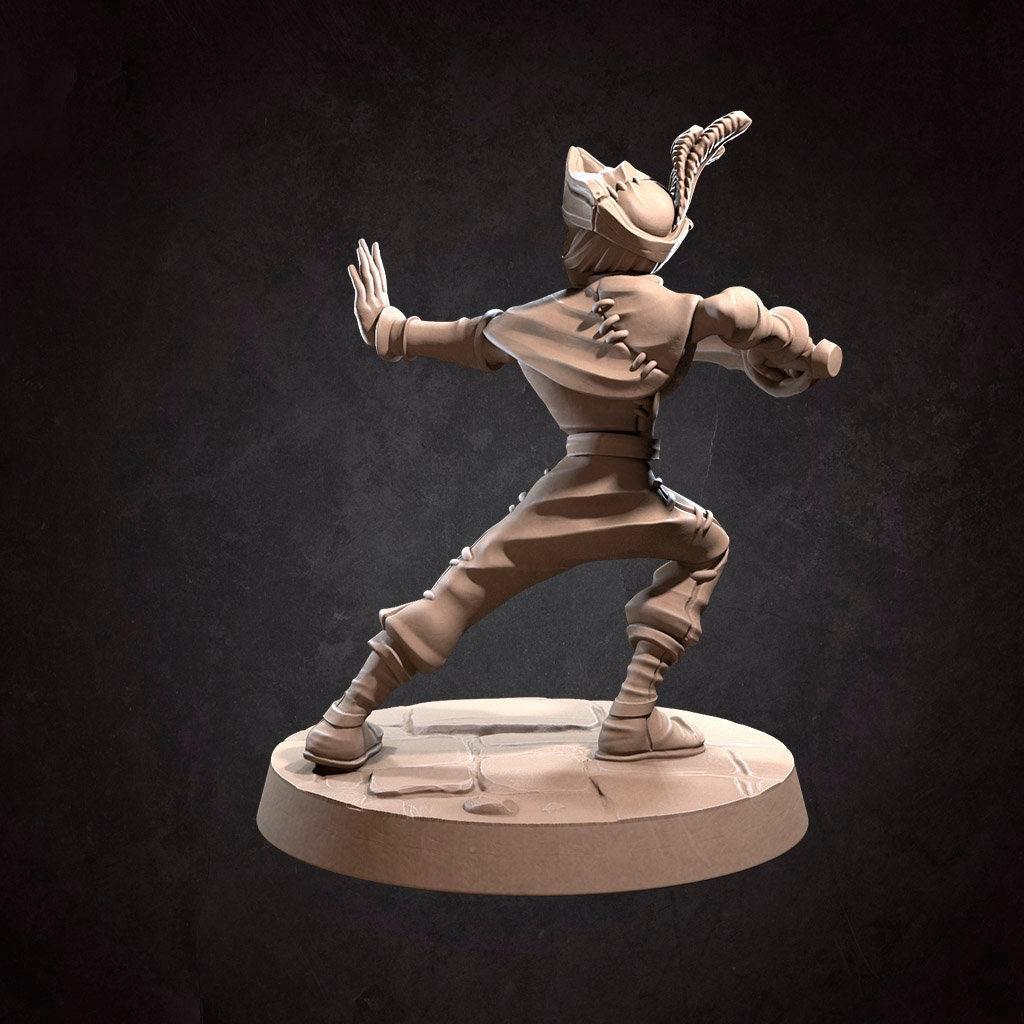 Young Pirate | TABLETOP SCALE | D&D TTRPG Miniature | Bite the Bullet | Unpainted, Unplated Resin 8k