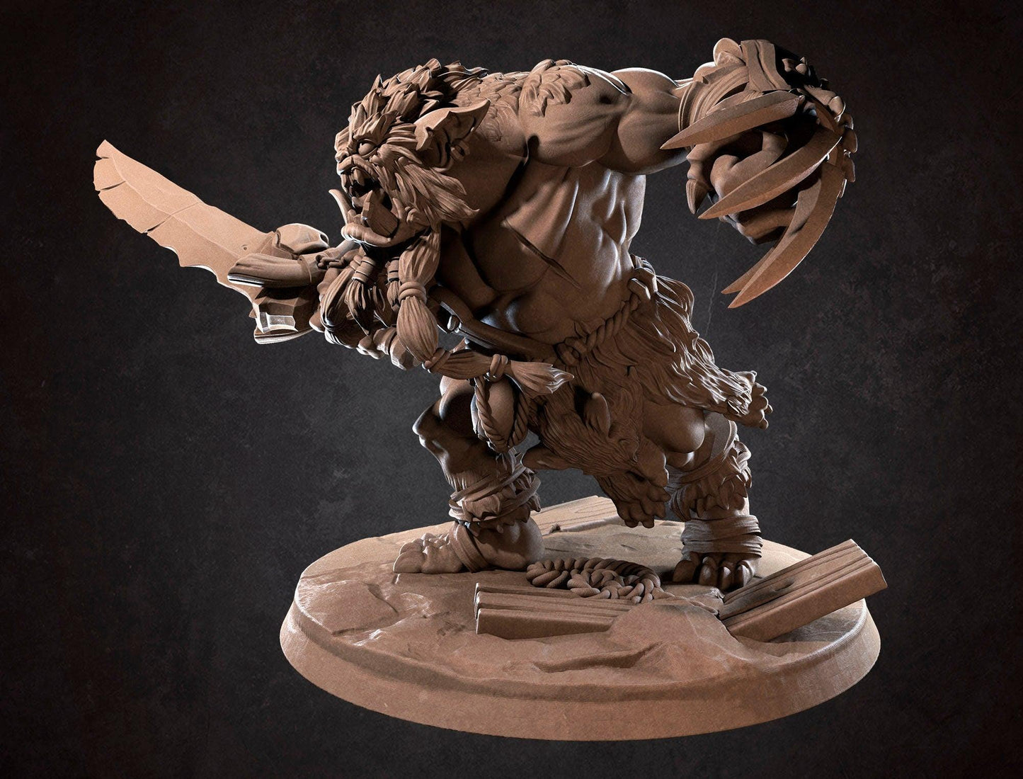 Zhurk, Bugbear | TABLETOP SCALE | D&D TTRPG Miniature | Bite the Bullet