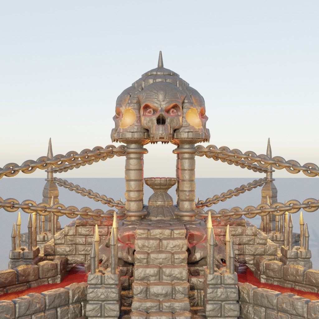 Altar of Sacrifice | D&D TTRPG Playable 3D Printed Building Terrain Scenery | MiniatureLand