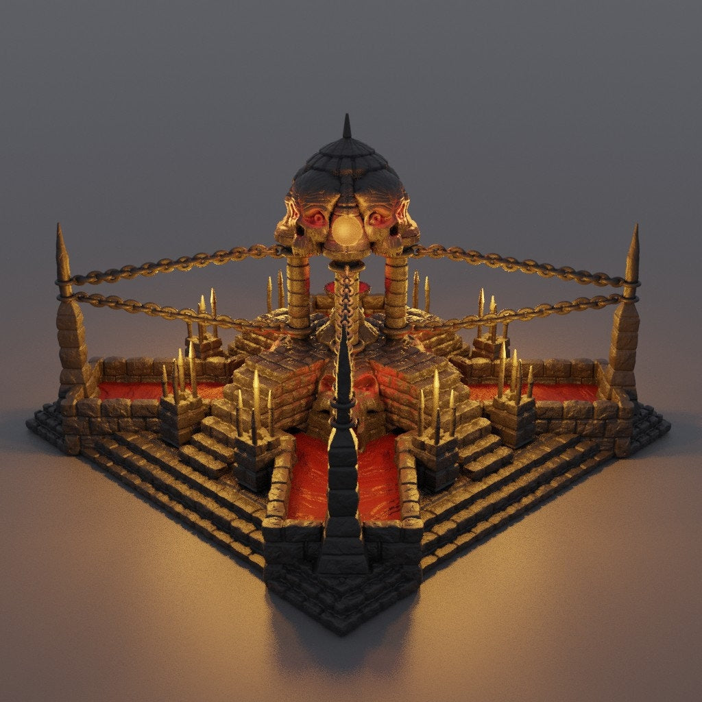 Altar of Sacrifice | D&D TTRPG Playable 3D Printed Building Terrain Scenery | MiniatureLand