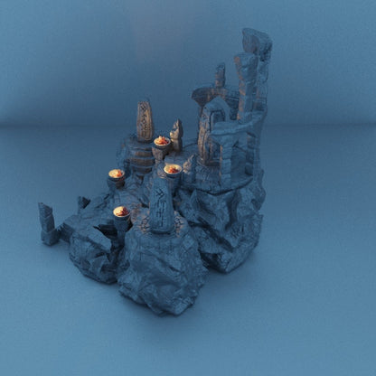 Ancient Runestones | D&D TTRPG Playable 3D Printed Building Terrain Scenery | MiniatureLand