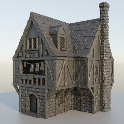 Village Brothel | D&D TTRPG Playable 3D Printed Building Terrain Scenery | MiniatureLand