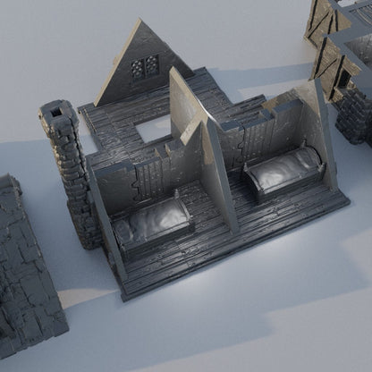 Village Brothel | D&D TTRPG Playable 3D Printed Building Terrain Scenery | MiniatureLand