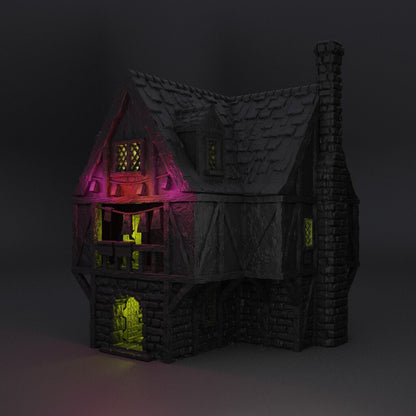 Village Brothel | D&D TTRPG Playable 3D Printed Building Terrain Scenery | MiniatureLand