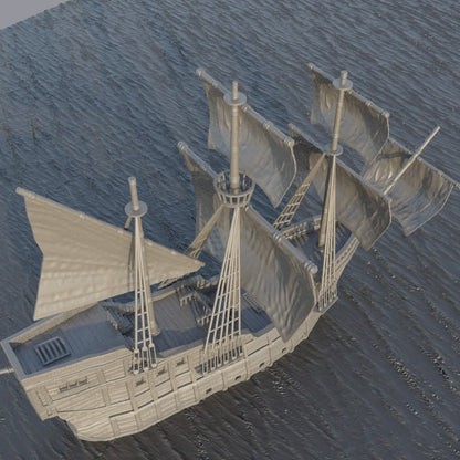 Merchant Ship | D&D TTRPG Playable 3D Printed Building | MiniatureLand