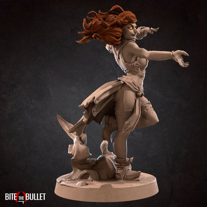 Exxotic Ember | Fire Genasi Pinup SFW NSFW Model Miniature | Bite the Bullet