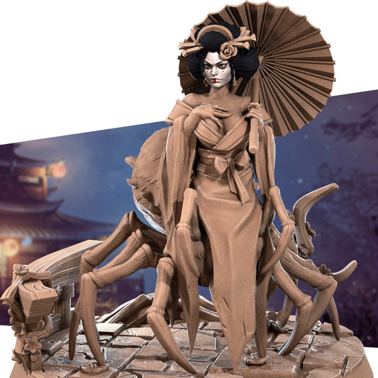 Exotic Higanbana | Jorogumo Monster Pinup SFW NSFW Model Miniature | Bite the Bullet