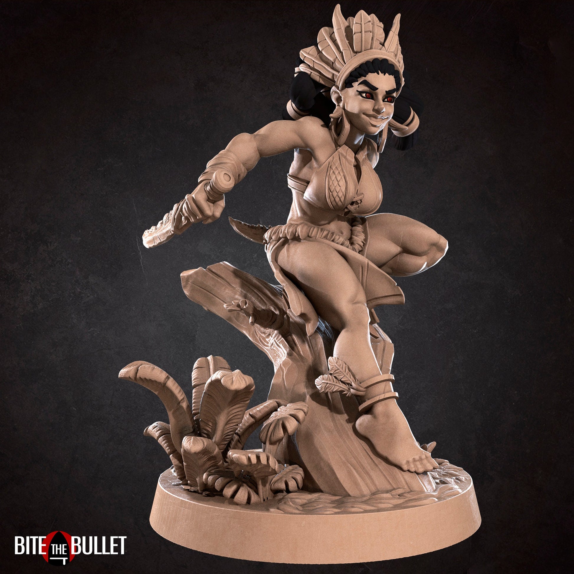 Exotic Kala | Human Woman Pinup SFW NSFW Model Miniature | Bite the Bullet