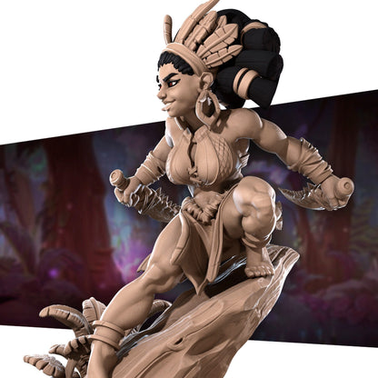 Exxotic Kala | Human Woman Pinup SFW NSFW Model Miniature | Bite the Bullet