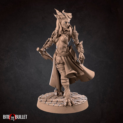 Exxotic Lilith | Fighter Cursed Woman Pinup SFW NSFW Model Miniature | Bite the Bullet