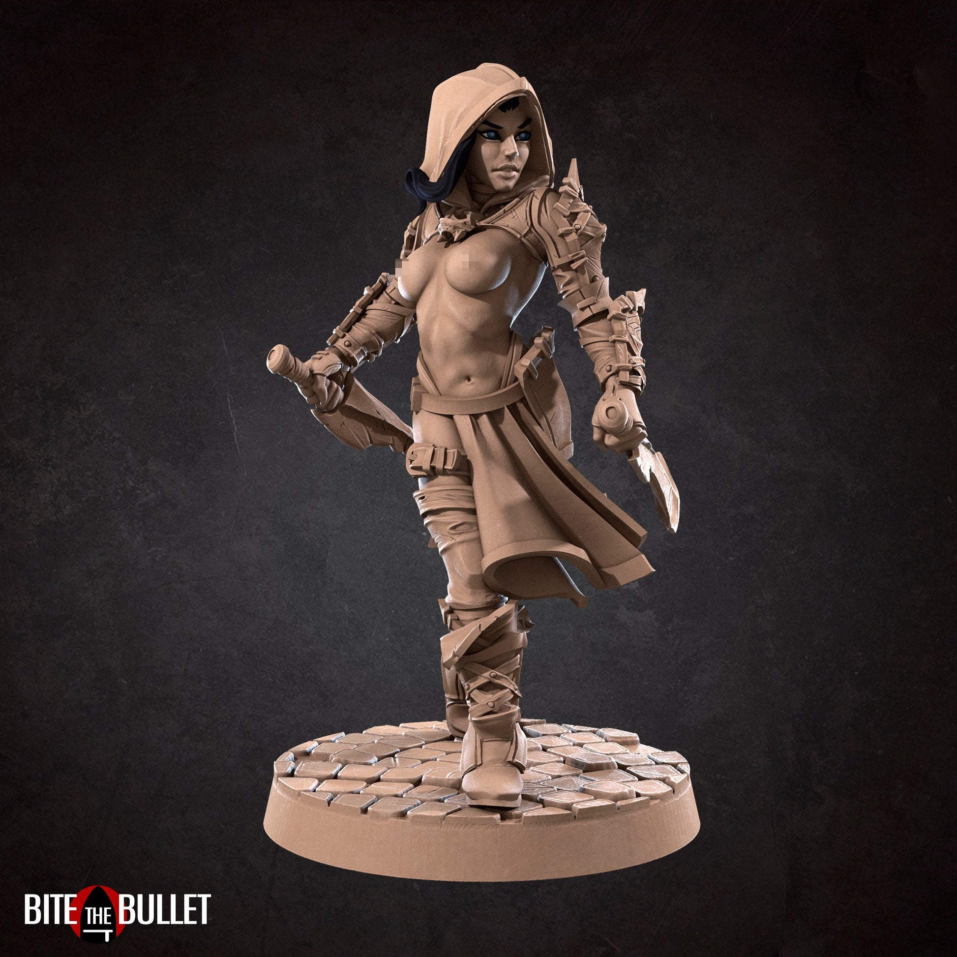 Exxotic Lilith | Fighter Cursed Woman Pinup SFW NSFW Model Miniature | Bite the Bullet