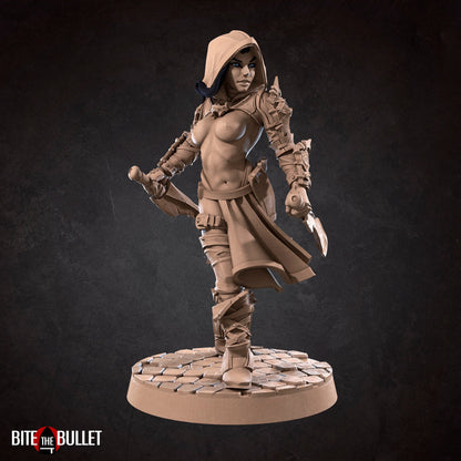 Exxotic Lilith | Fighter Cursed Woman Pinup SFW NSFW Model Miniature | Bite the Bullet
