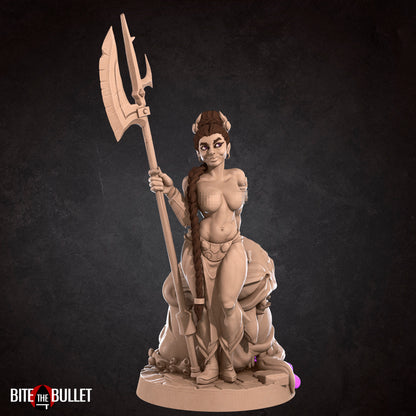 Exxotic Lizzy | Dwarf Monster Hunter Pinup SFW NSFW Model Miniature | Bite the Bullet
