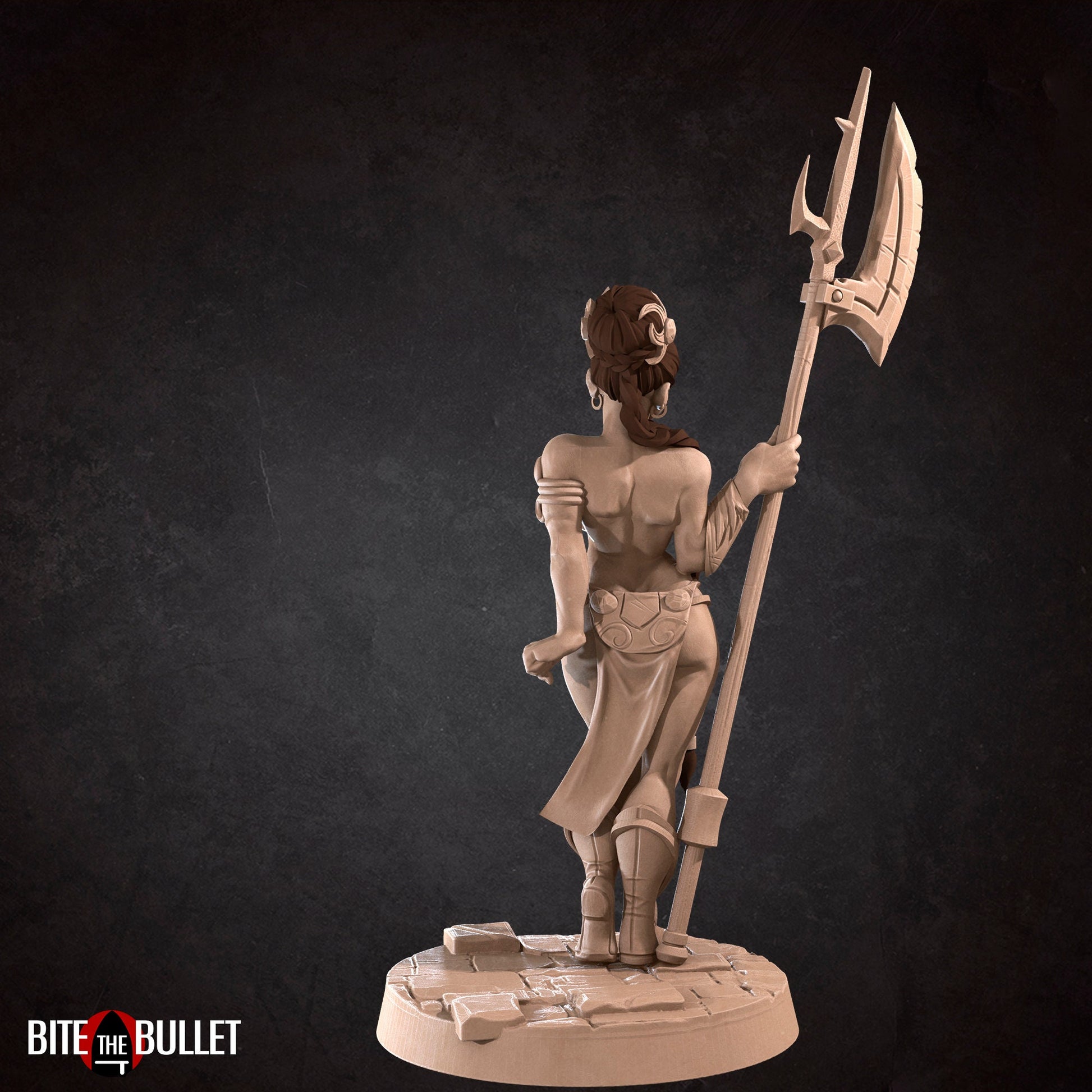 Exotic Lizzy | Dwarf Monster Hunter Pinup SFW NSFW Model Miniature | Bite the Bullet