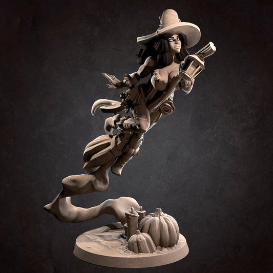 Exotic Dorotea | Witch Halloween Pinup SFW NSFW Model Miniature | Bite the Bullet