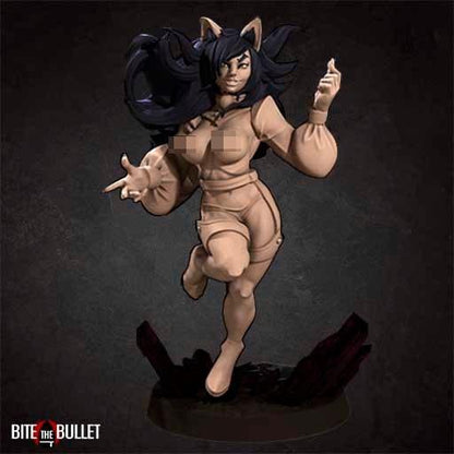 Exxotic Mahrian | Human Kitsune Pinup SFW NSFW Model Miniature | Bite the Bullet