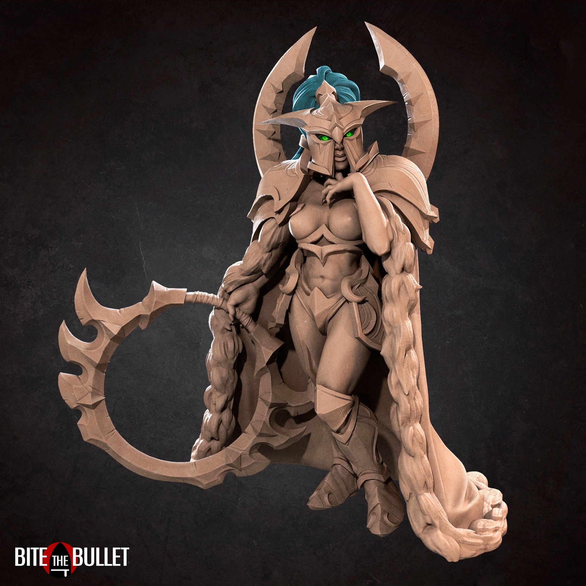 Exxotic Moira | Moon Night Elf Pinup SFW NSFW Model Miniature | Bite the Bullet