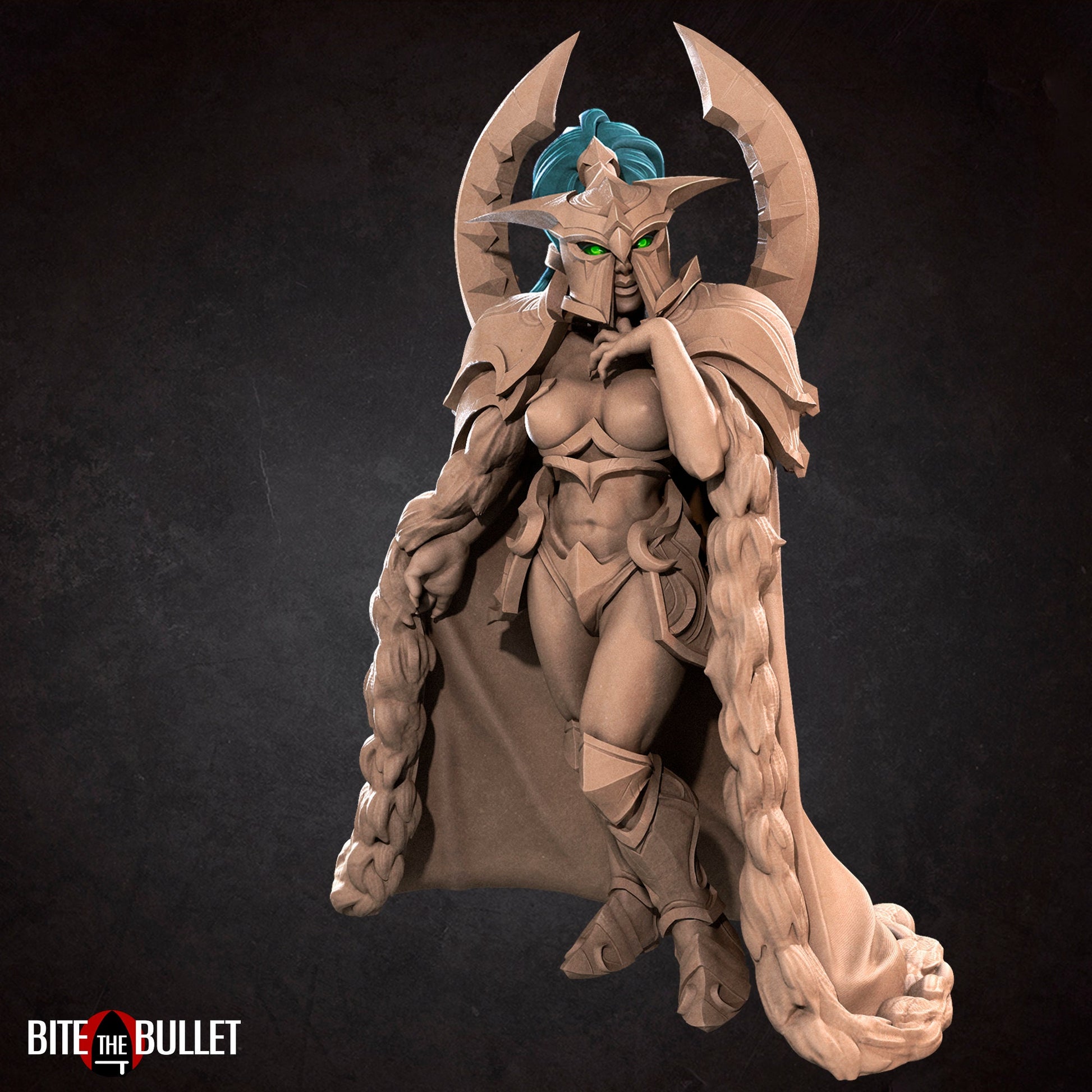 Exxotic Moira | Moon Night Elf Pinup SFW NSFW Model Miniature | Bite the Bullet