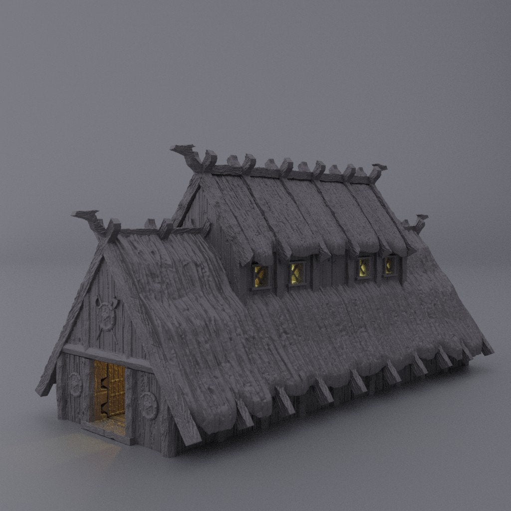 Viking MeadHouse | D&D TTRPG Playable 3D Printed Building Terrain Scenery | MiniatureLand