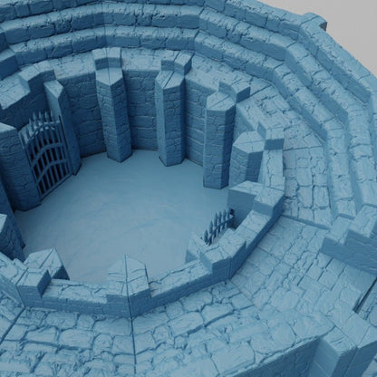 Medieval Arena | D&D TTRPG Playable 3D Printed Building Terrain Scenery | MiniatureLand