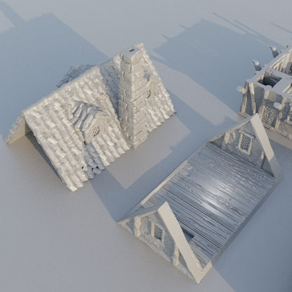 Shady Merchant House | D&D TTRPG Playable 3D Printed Building Terrain Scenery | MiniatureLand