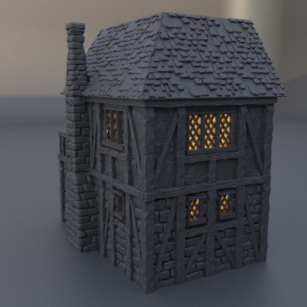 Town Blacksmith | D&D TTRPG Playable 3D Printed Building Terrain Scenery | MiniatureLand