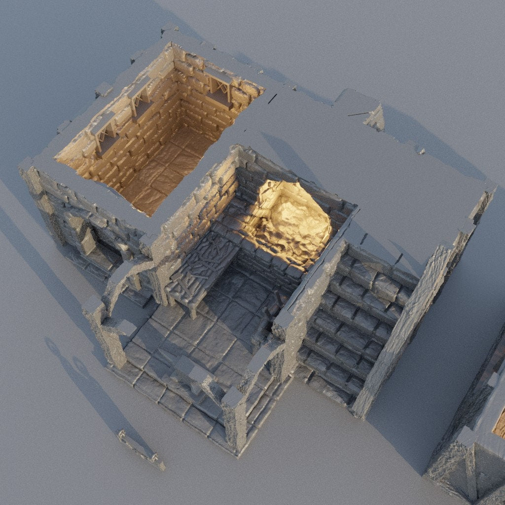 Town Blacksmith | D&D TTRPG Playable 3D Printed Building Terrain Scenery | MiniatureLand