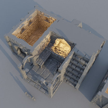 Town Blacksmith | D&D TTRPG Playable 3D Printed Building Terrain Scenery | MiniatureLand