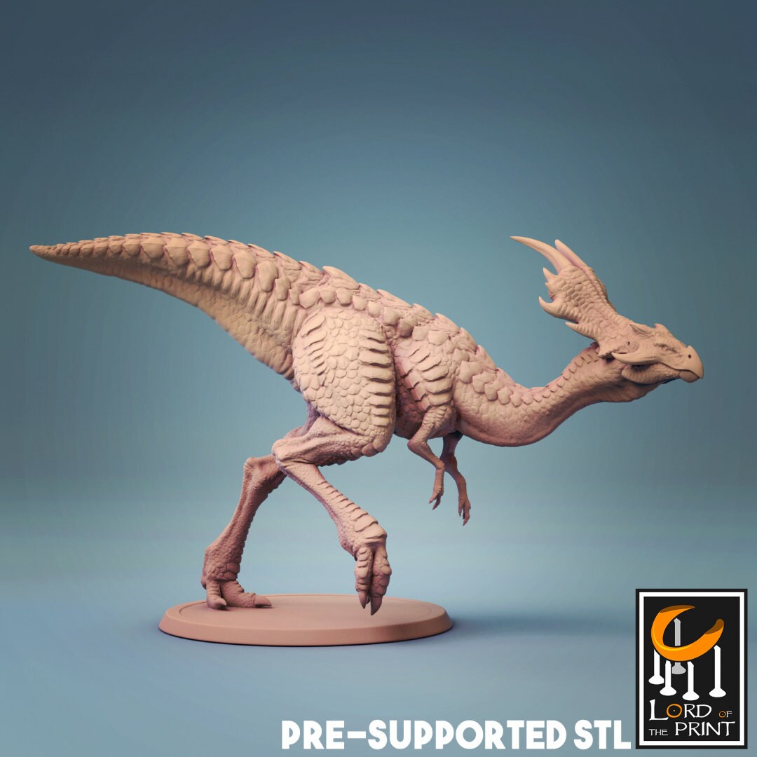 Austriceratops Crew | TABLETOP SCALE | TTRPG Monster Dinosaur Miniature | Rescale Miniatures