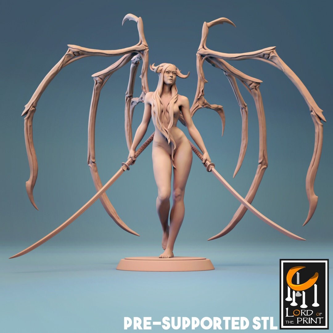 Succubus | TABLETOP SCALE | TTRPG Monster Miniature | Rescale Miniatures