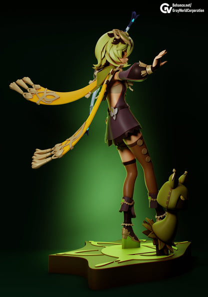 Collei | Resin Garage Kit Sculpture Anime Video Game Fan Art Statue | Gray World Corporation