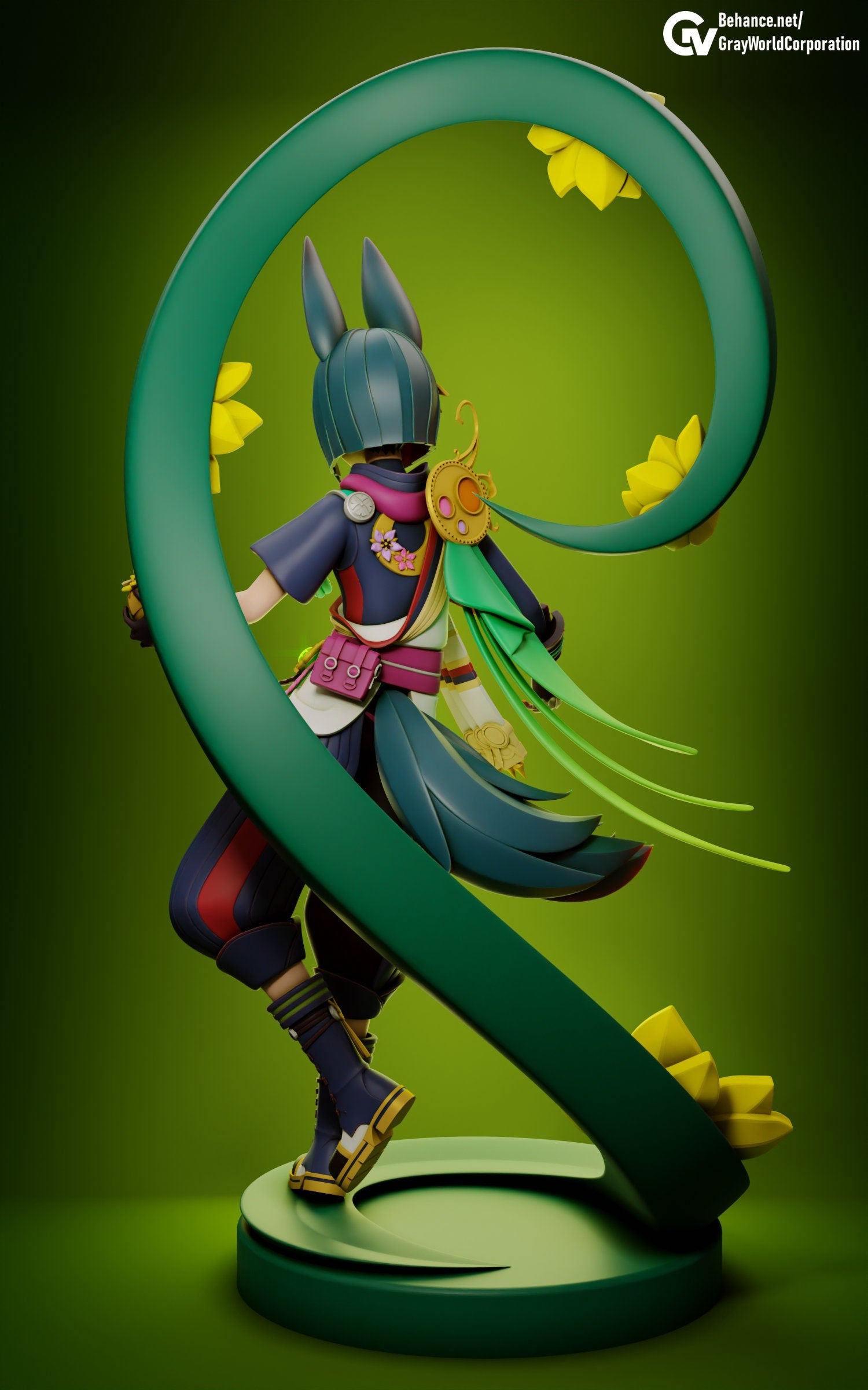 Tignari | Resin Garage Kit Sculpture Anime Video Game Fan Art Statue | Gray World Corporation