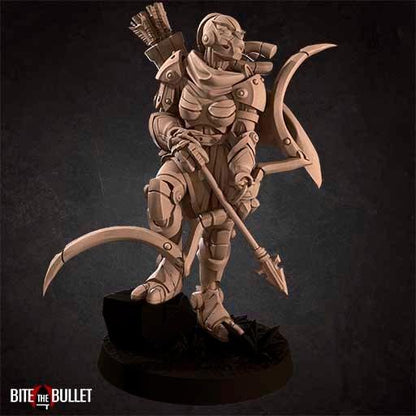 Warforged Ranger | TTRPG Miniature | Bite the Bullet | Unpainted, Unplated Resin 8k