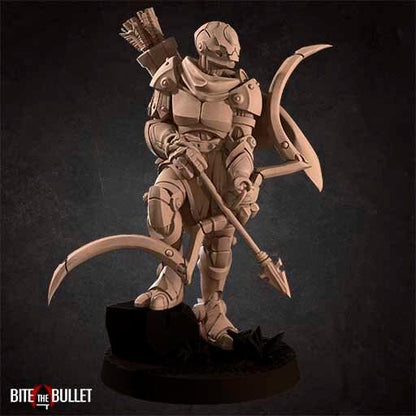 Warforged Ranger | TTRPG Miniature | Bite the Bullet | Unpainted, Unplated Resin 8k