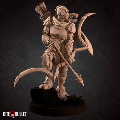 Warforged Ranger | TTRPG Miniature | Bite the Bullet | Unpainted, Unplated Resin 8k